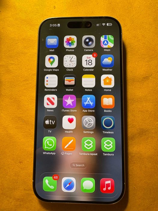 iPhone 16 pro 128GB alb