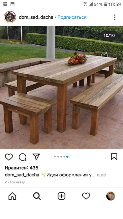 Мебель ддя сада на заказ