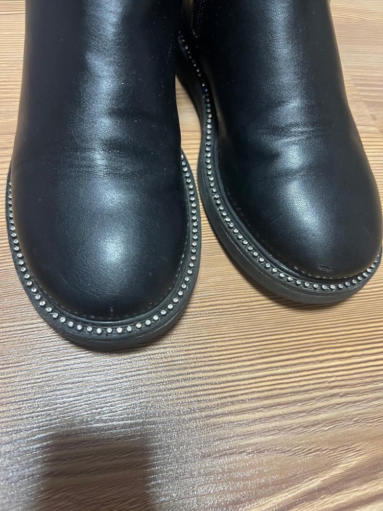 Боти на Zara,от ест.кожа