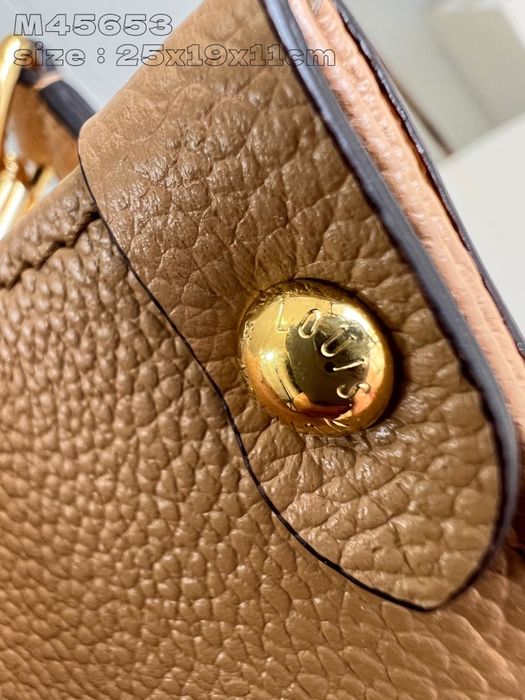 Geanta Louis Vuitton Onthego 25cm caramel, tip Premium