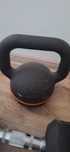 Ganteră Kettlebell din Fontă și Bază din Cauciuc - 16 kg
