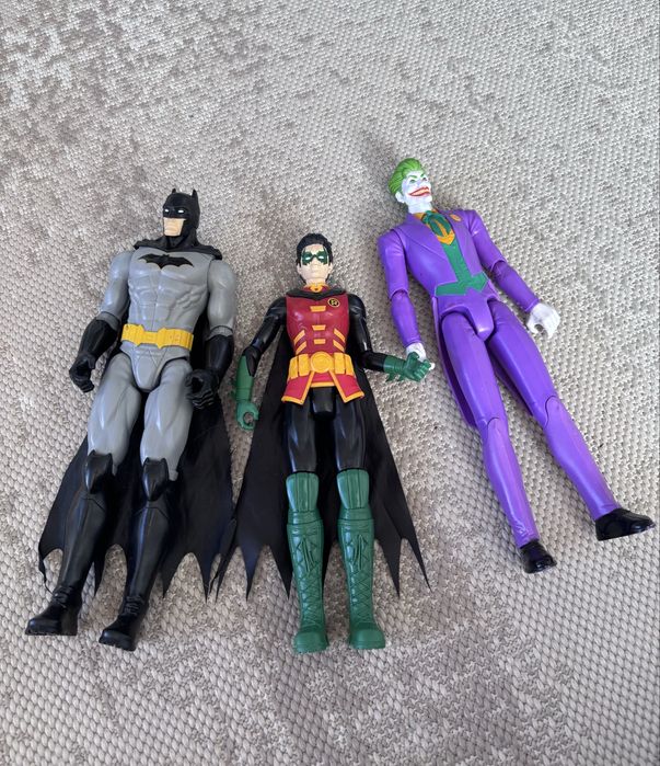 Set Figurine Batman, Robin si Joker. 30 cm