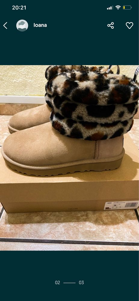 UGG, marimea 37, model deosebit