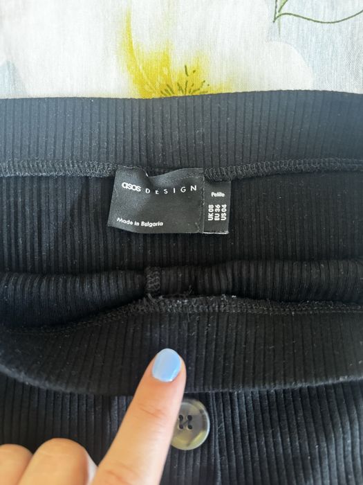 Черна дълга пола Asos