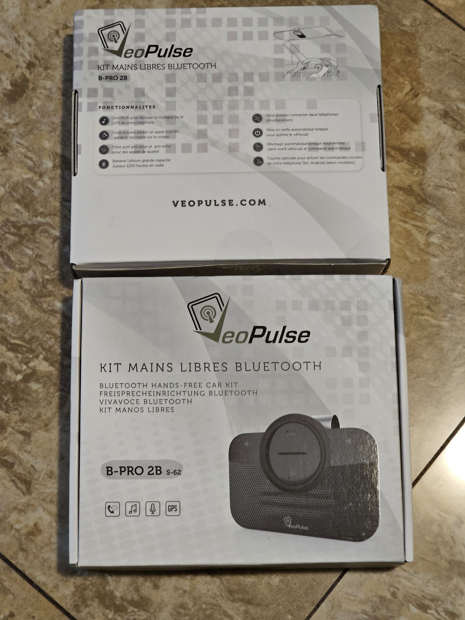 Kit auto hands-free Bluetooth B-pro 2b cu aprindere automată și conexi