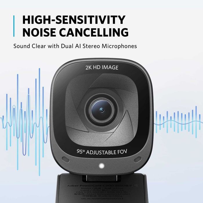 AnkerWork C200 2K HD Webcam,HDR уебкамера
