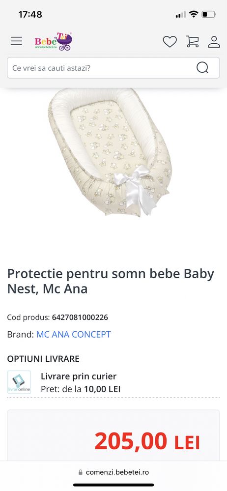 Baby Nest +perna