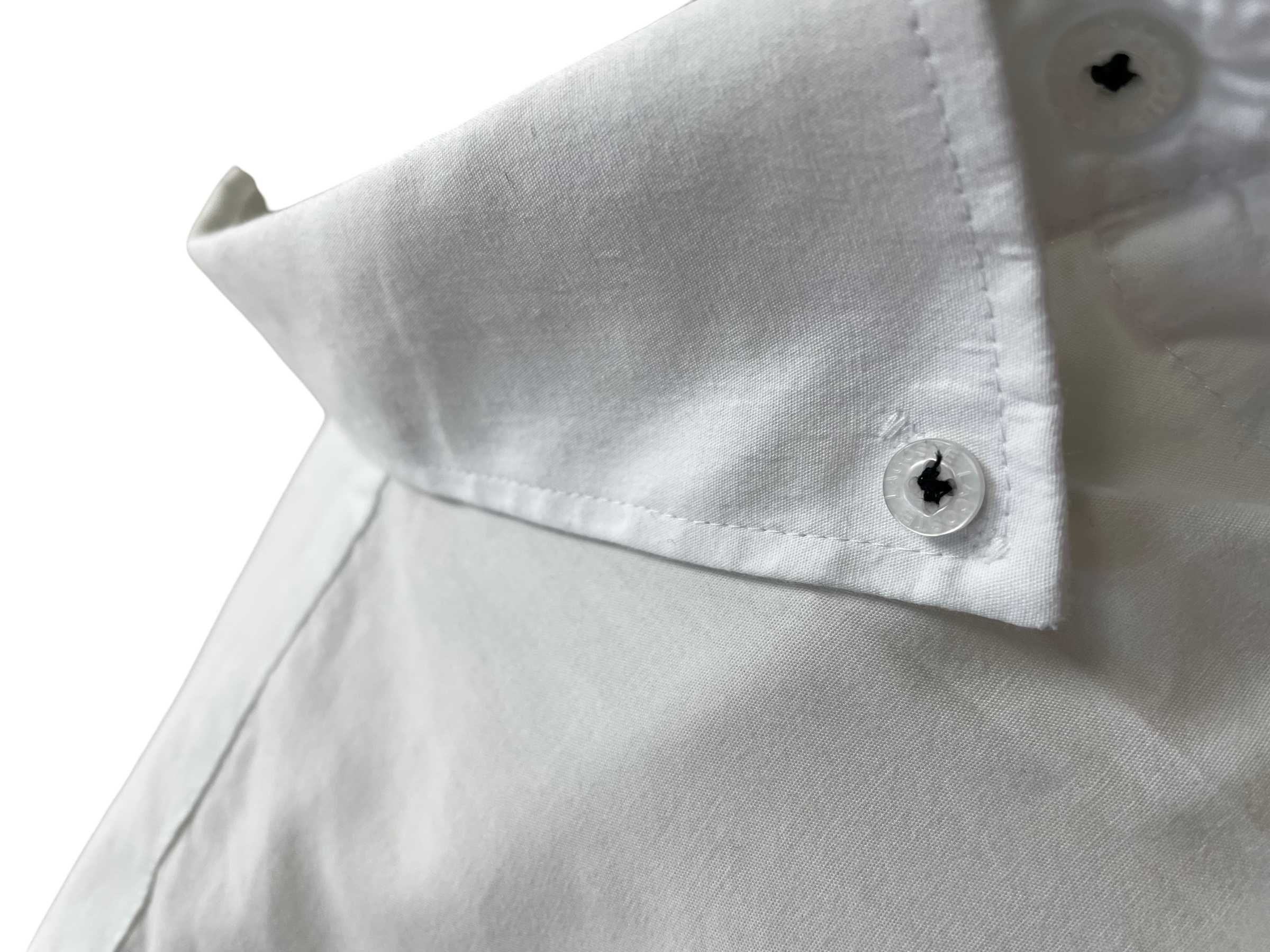 Мъжка риза LACOSTE размер XL бяла с дълъг ръкав
