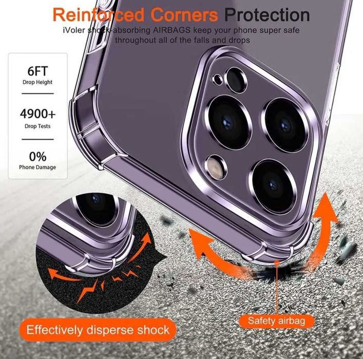 Set - Folie de Sticla + Husa AntiSoc iPhone 11 12 13 14 15 16 Pro Max