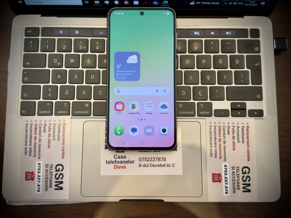 Samsung Galaxy A56, Dual SIM, 8GB RAM, 128GB, 5G, Awesome Graphite