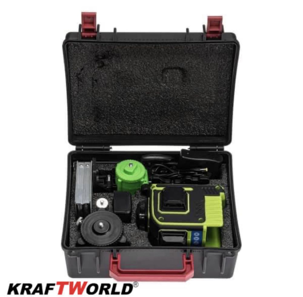 4D Лазерен Нивелир KRAFT WORLD с 16 Линии самонивилиращ се