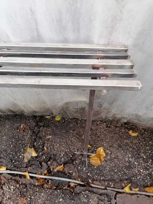 Елегантна пейка от стомана - ръчна изработка