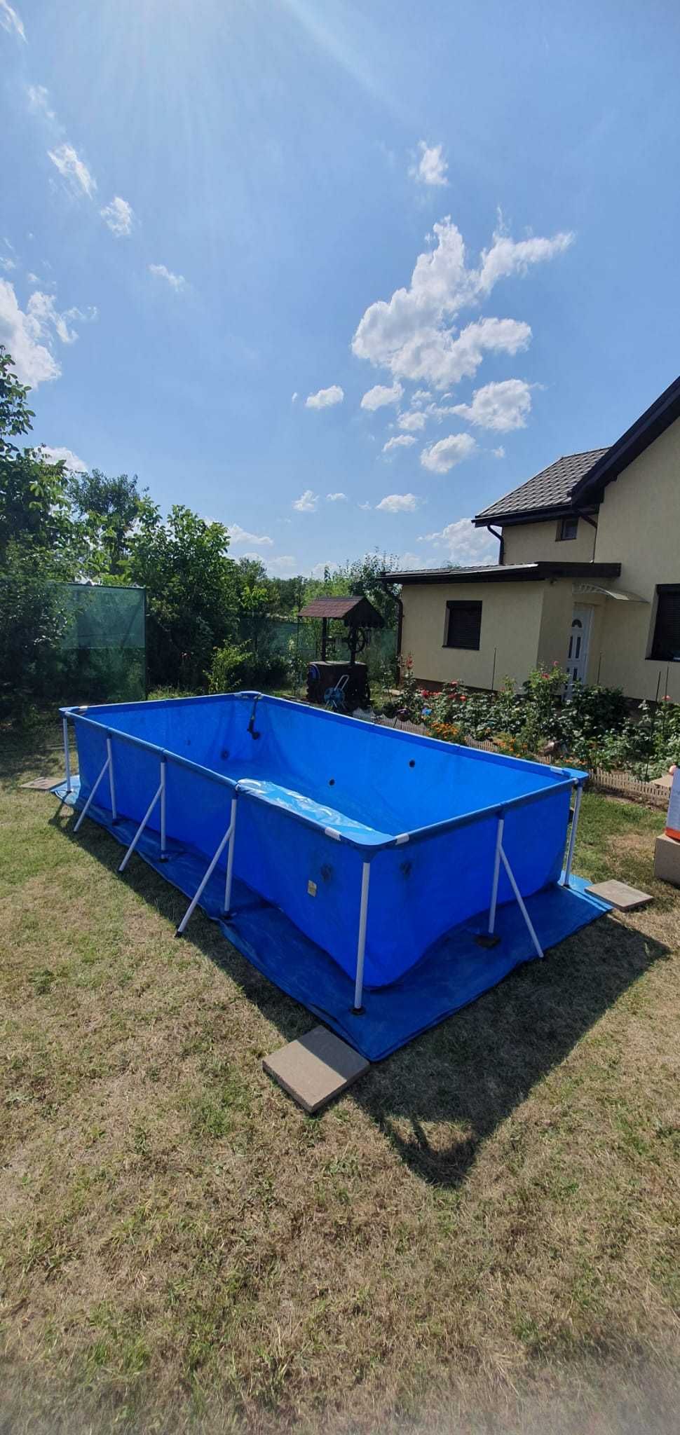 Piscina cu pompa filtrare, 4.00m x 2.11m x 81cm