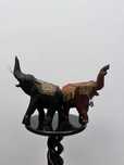 Set 2 bibelouri statuete elefant din lemn mari bibelou ieftin
