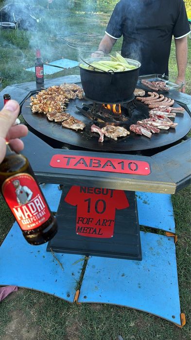 Gratar plita rotund personalizat