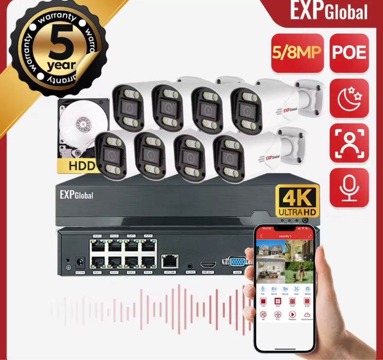 KIT Complet Camere Supraveghere Video 4/8/12 CAMERE **OFERIM MONTAJ