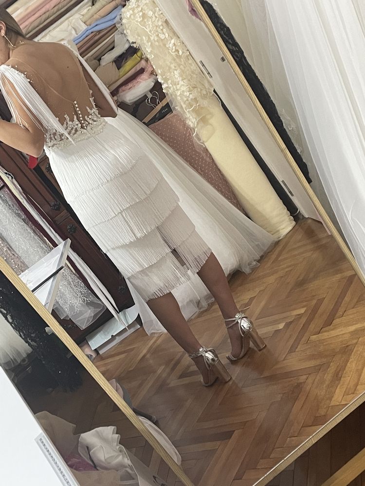 Vând rochie alba cununie