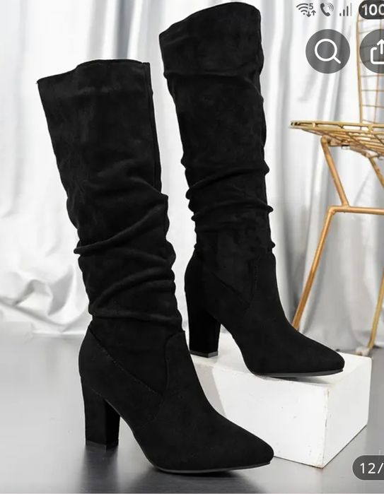 Cizme elegante, lungi până la genunchi