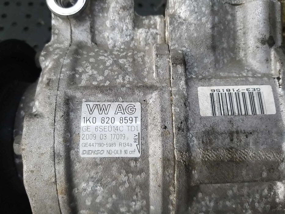 Compresor clima ac 1.4 tsi vw golf 6 1k0820859t ge6seu14ctd1 20090317019