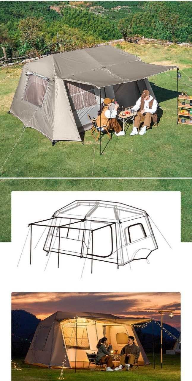 Палатка автомат-4 х местний-395х270x183 см. Доставка бесплатно