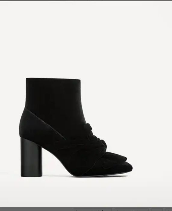 NOU!!!Botine Zara catifea
