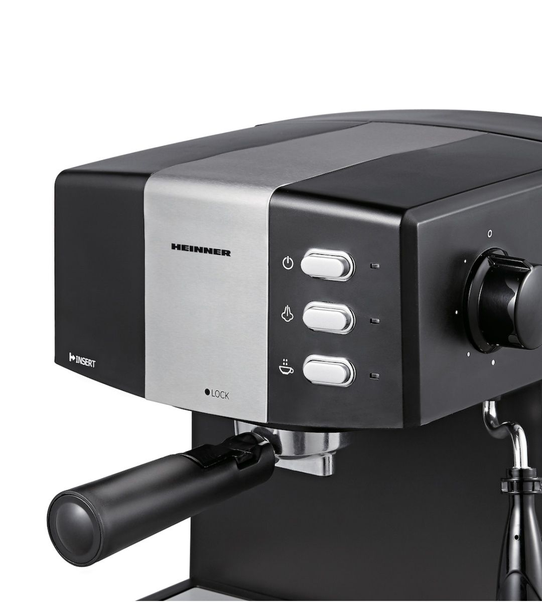 Espressor manual Heinner 850W, 15 bar