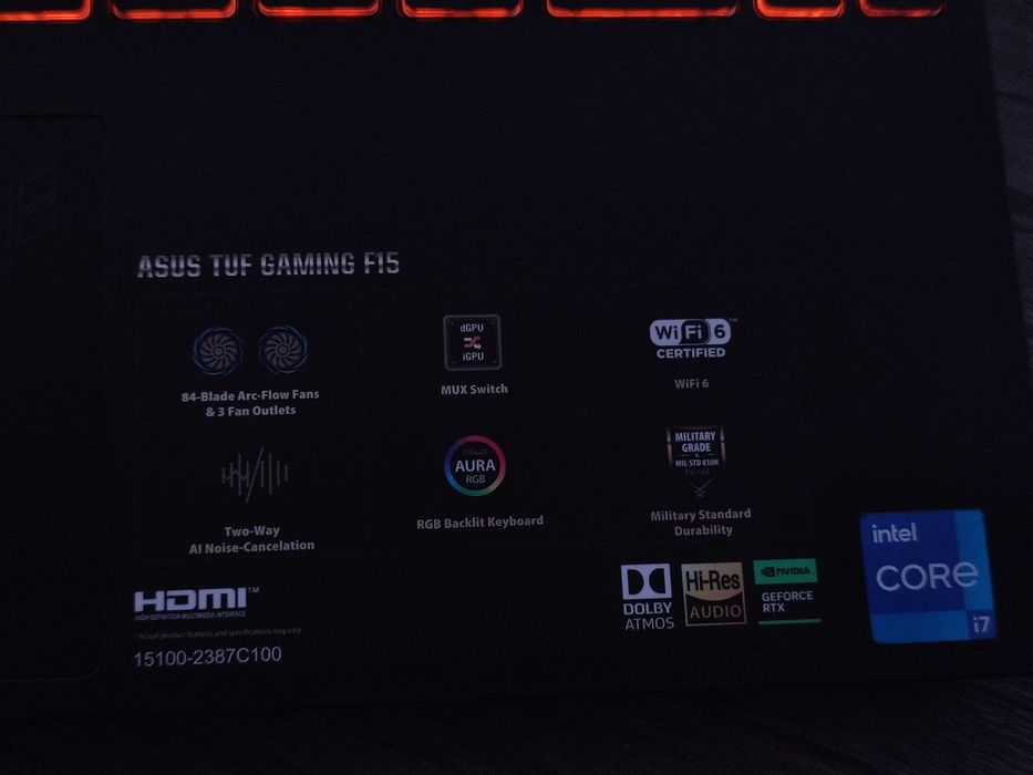 Laptop/ notebook laptop gaming asus tuf f15 FX507ZC4