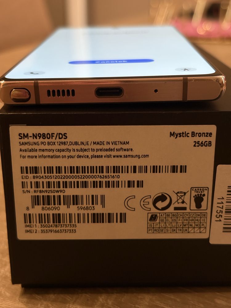 Samsung note 20 dual