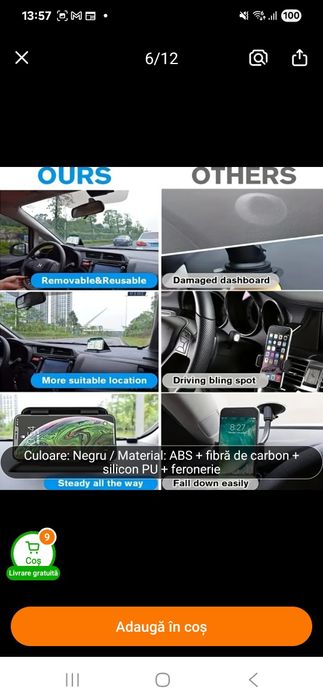 Suport auto pentru telefon