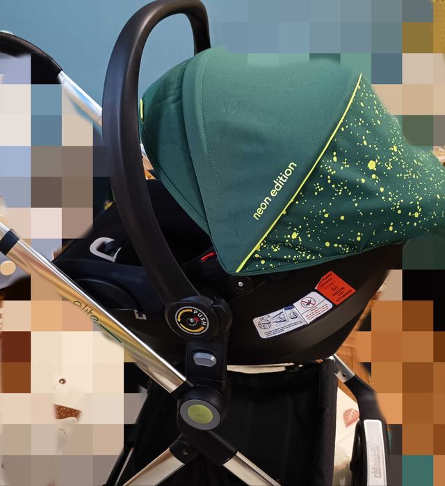 Чиполино Елит Авокадо, детска количка с три коша включени в цената.