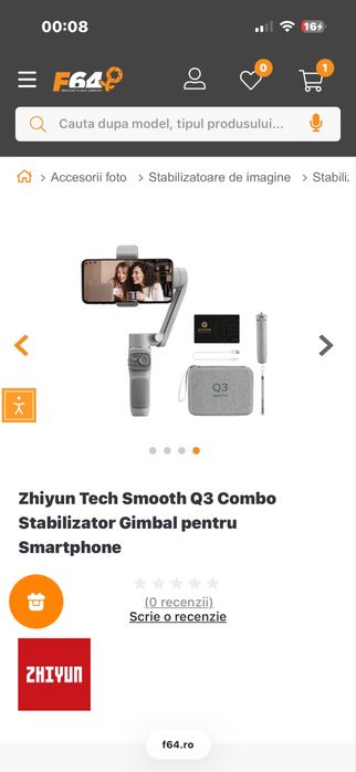 Ghimbal pentru telefon Zhyiun Smooth Q3 (vand sau schimb)