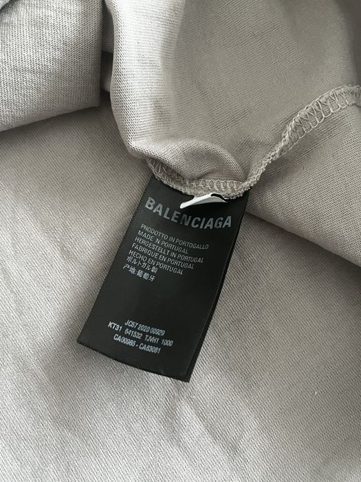 Tricou Balenciaga gri-model Barcode,original