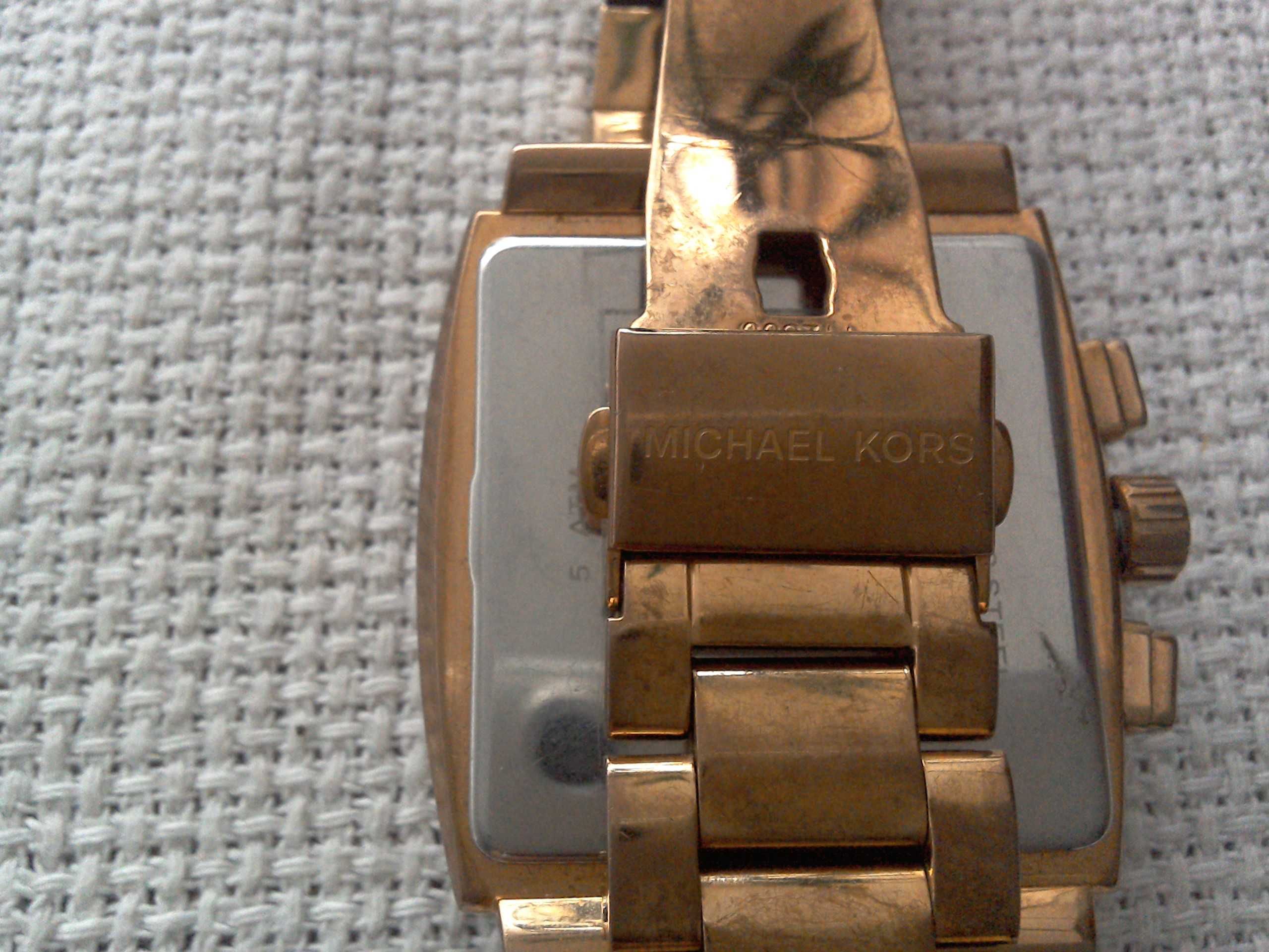 Ceas Michael Kors, UNISEX original, cronograf placat aur,  40 mm cc