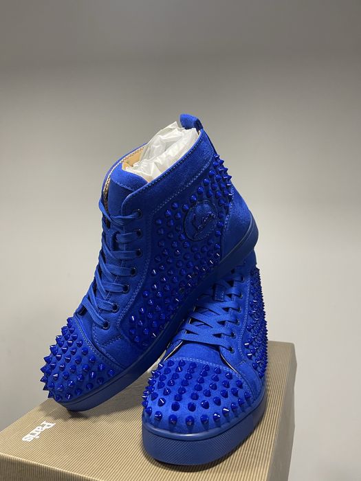 Christian Louboutin High Blue Spikes