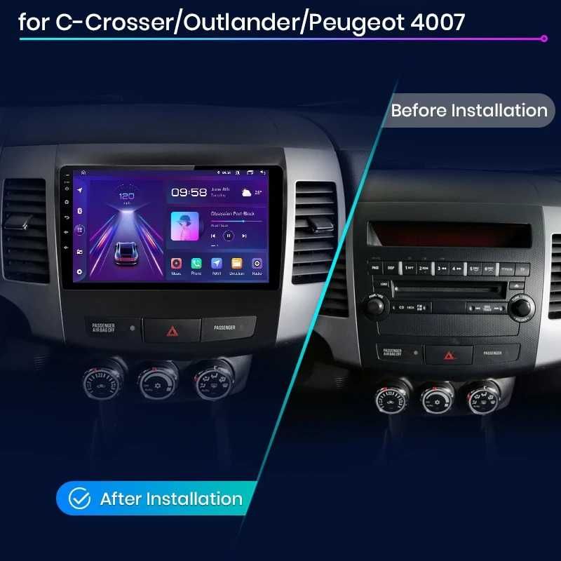 Navigatie Android Dedicata Mitsubishi Outlander (2005-2011) BT, Wi-Fi