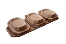 Set platou din lemn, ArtKer, 13 bucati