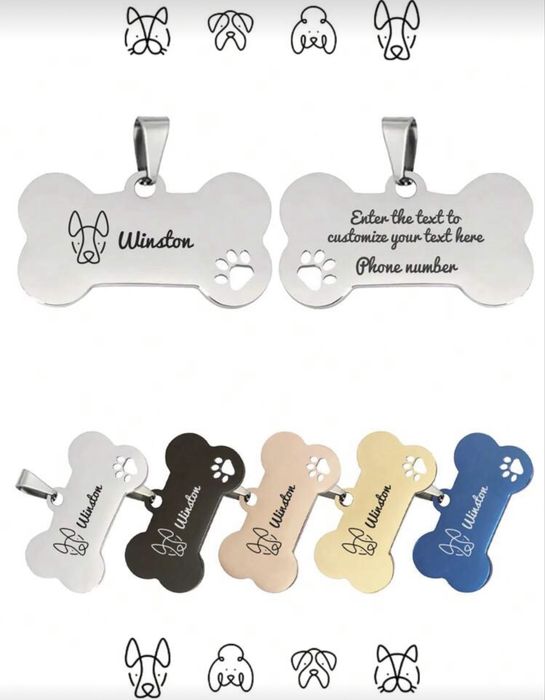 Персонализирани гравирани медальони за вашите домашни любимци