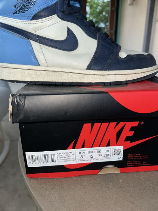 Adidasi nike jordan 1 obsidian