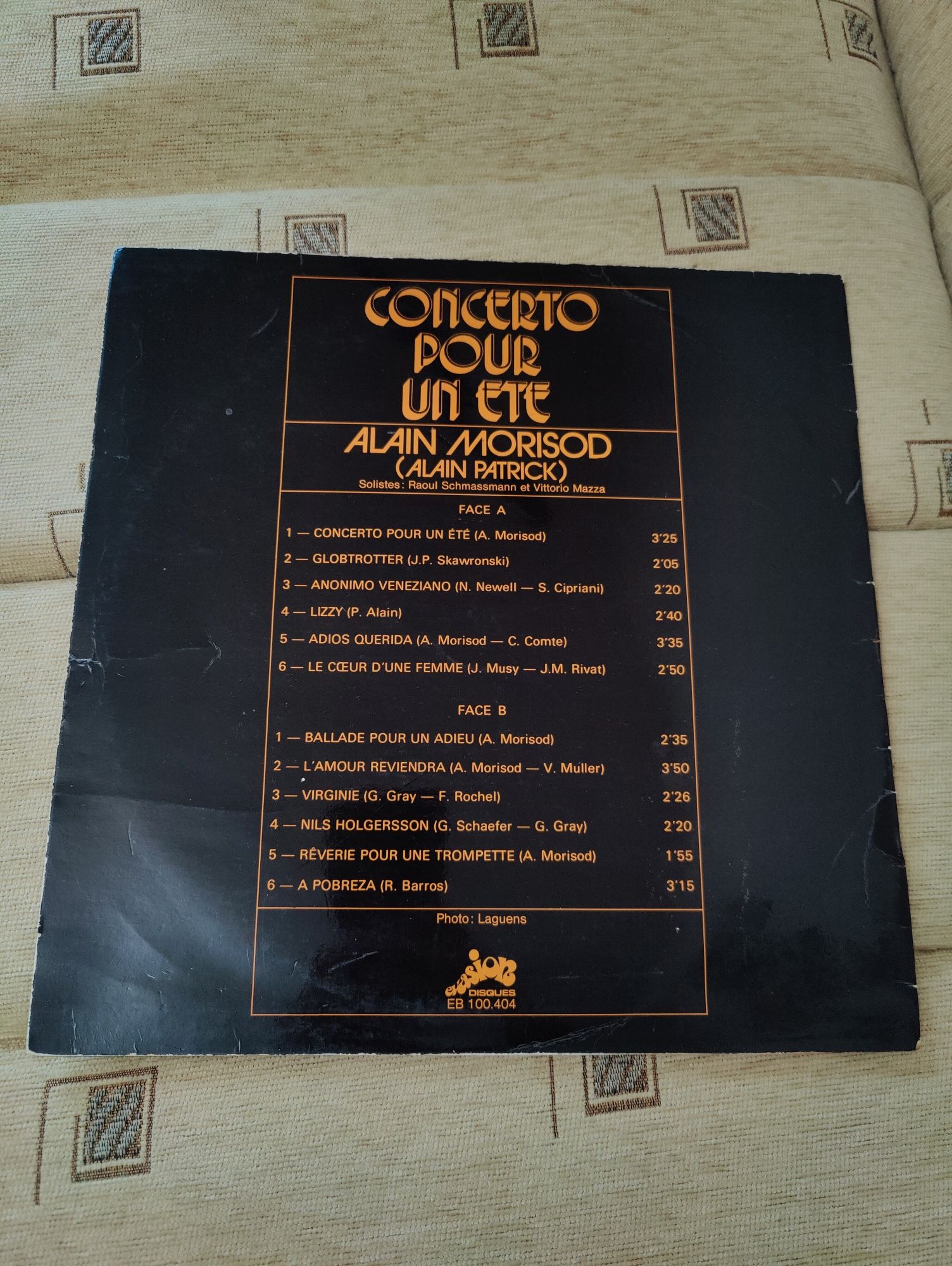 Vând vinyl Alain Morisod/Alain Patrick- Concerto pour un ete