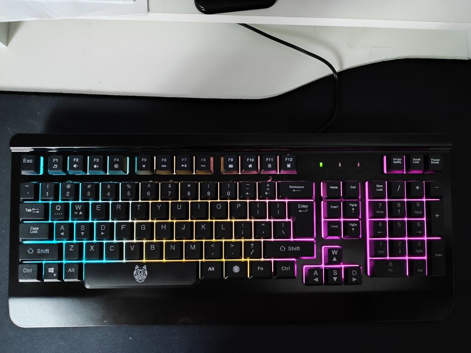 Клавиатура Gaming A+ Ghost, Метална, Rainbow подсветка