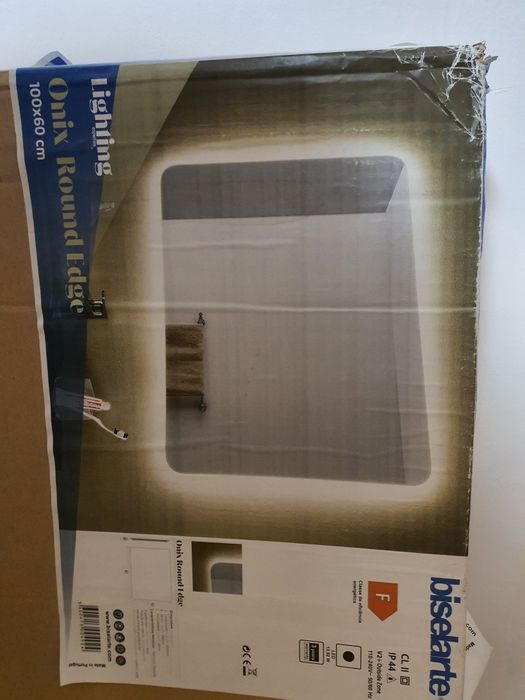 Oglida baie onix biselarte 100x60 cm