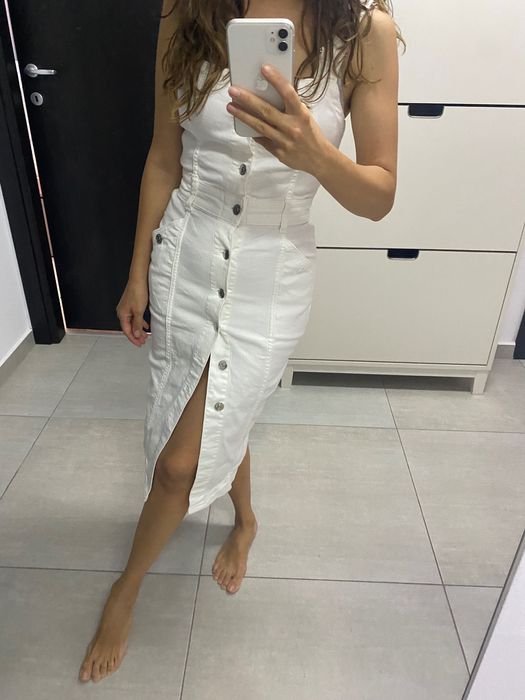 Rochie Zara alba denim