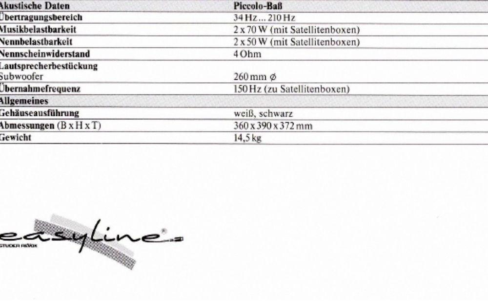 Vand subwoofer pasiv Revox