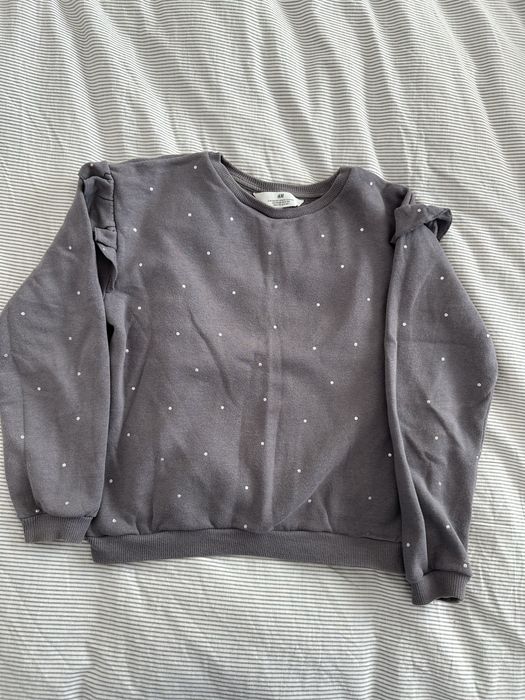 Bluza H&M fete 9-10 ani gri