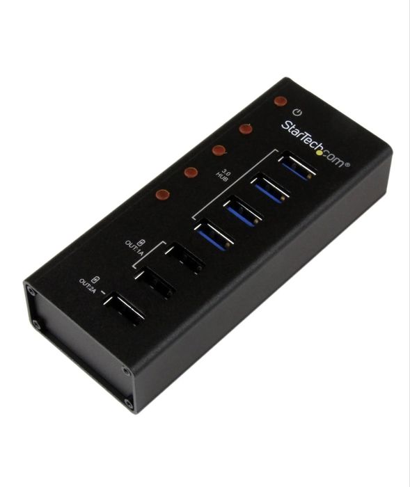 Hub USB Startech ST4300U3C3, 3x USB 2.0 + 4x USB 3.2 Gen 1, Black