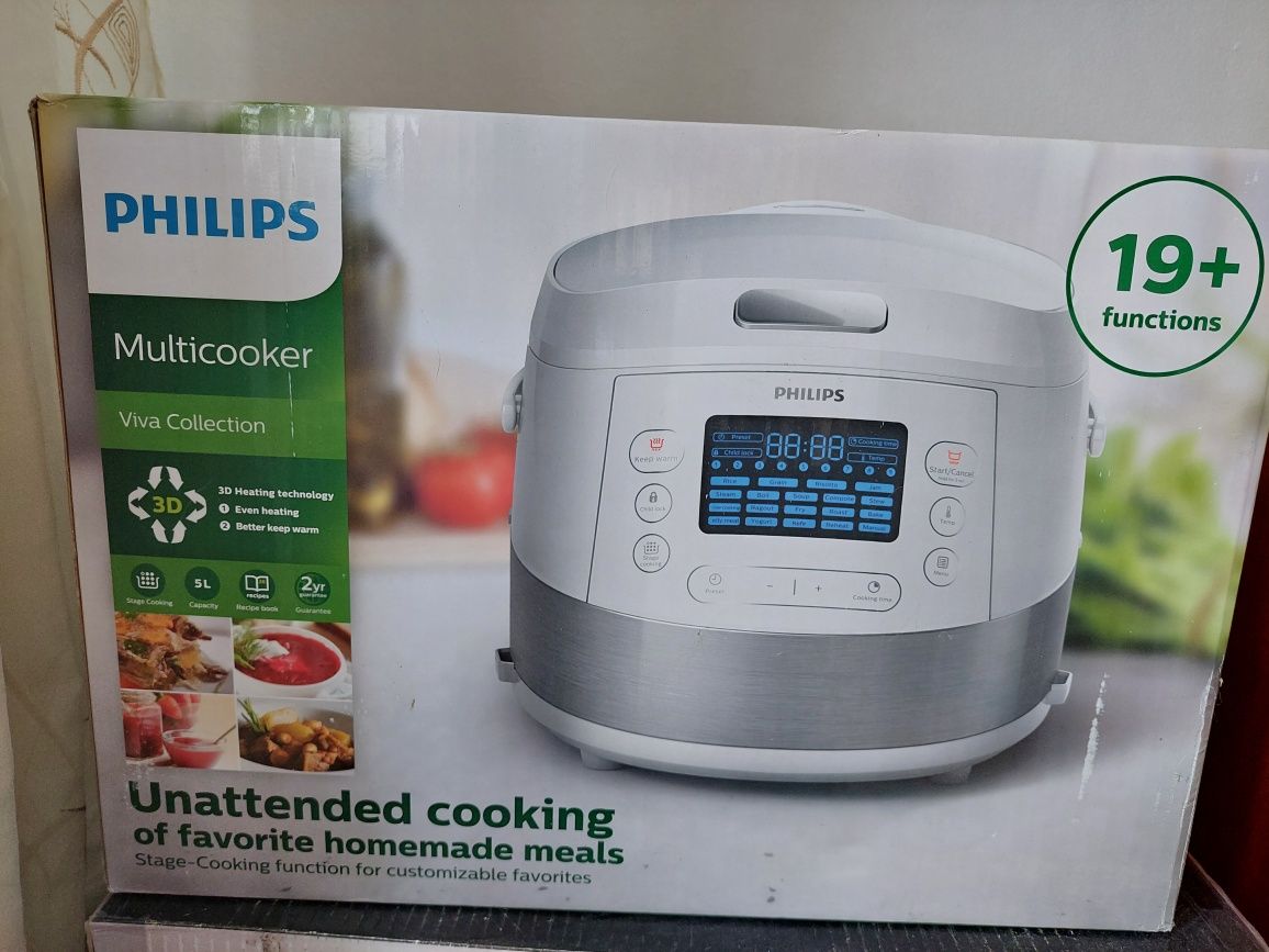 Multicooker PHILIPS Viva Collection HD4731/70, 5l, 980W, 19 programe