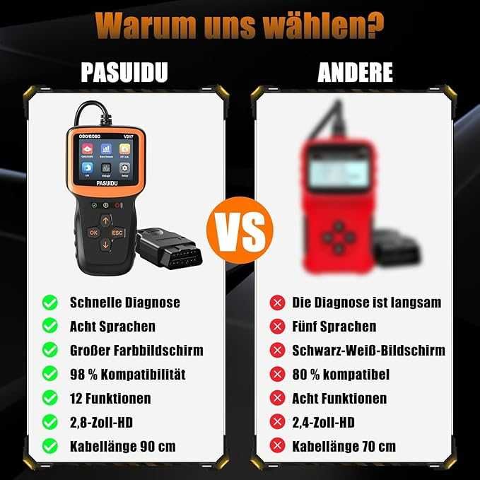 OBD2 Bluetooth автомобилен диагностичен скенер на 8 езика