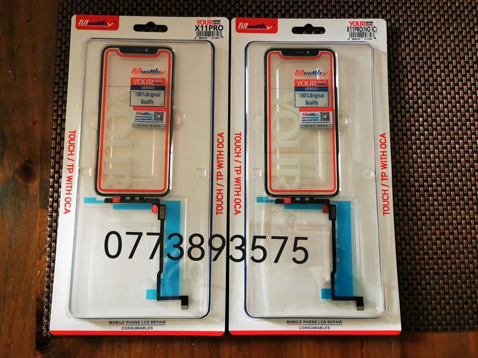 Touchscreen + sticla + oca Apple Iphone 11 pro cu cip si fara Musttby