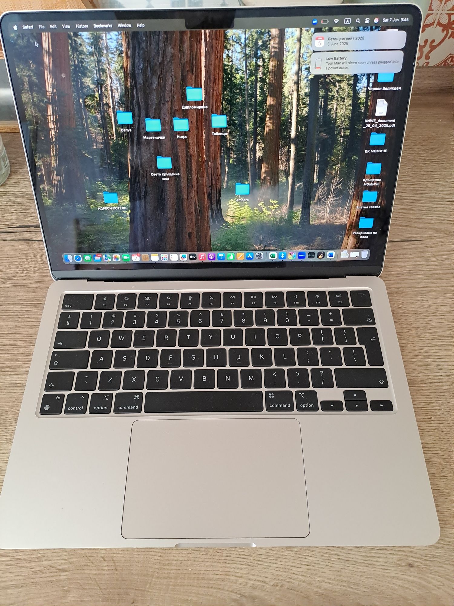 Лаптоп Apple 13.6" MacBook Air, Apple M2 чип, 8-ядра CPU и 8-ядра GPU,
