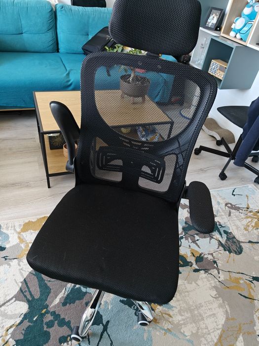 Scaun birou, suport lombar si tetiera